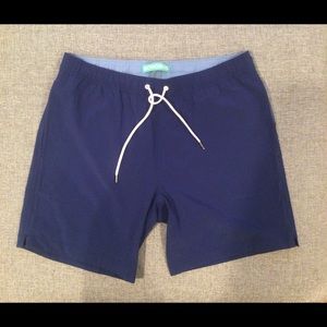 Bonobos Riviera Recycled Swim Trunks - 7” Inseam - size M - Deep Blue